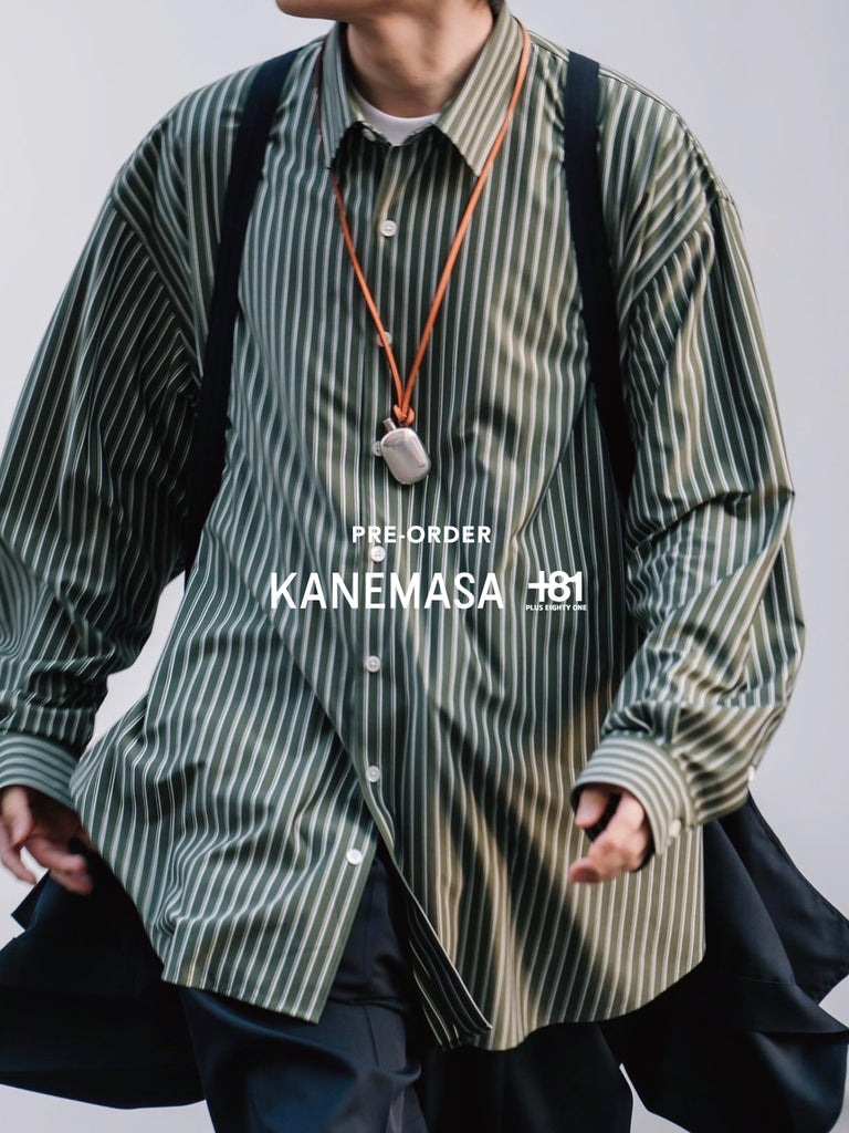hedmaynekanemasa stripe knit shirt シャツ　81 別注