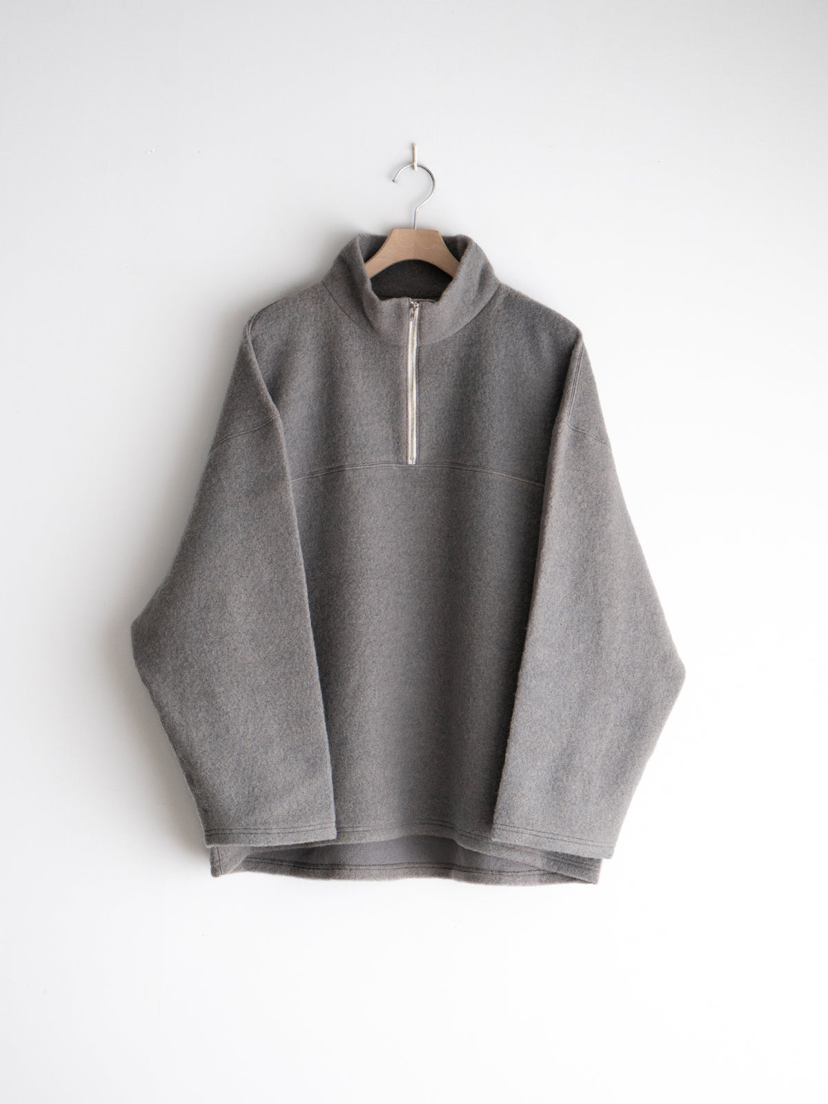LAST 1】Wool half zip pullover – +81
