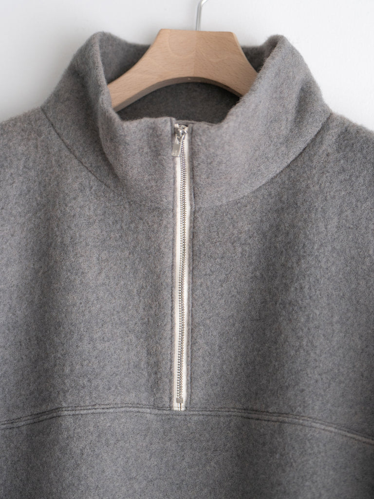 LAST 1】Wool half zip pullover – +81