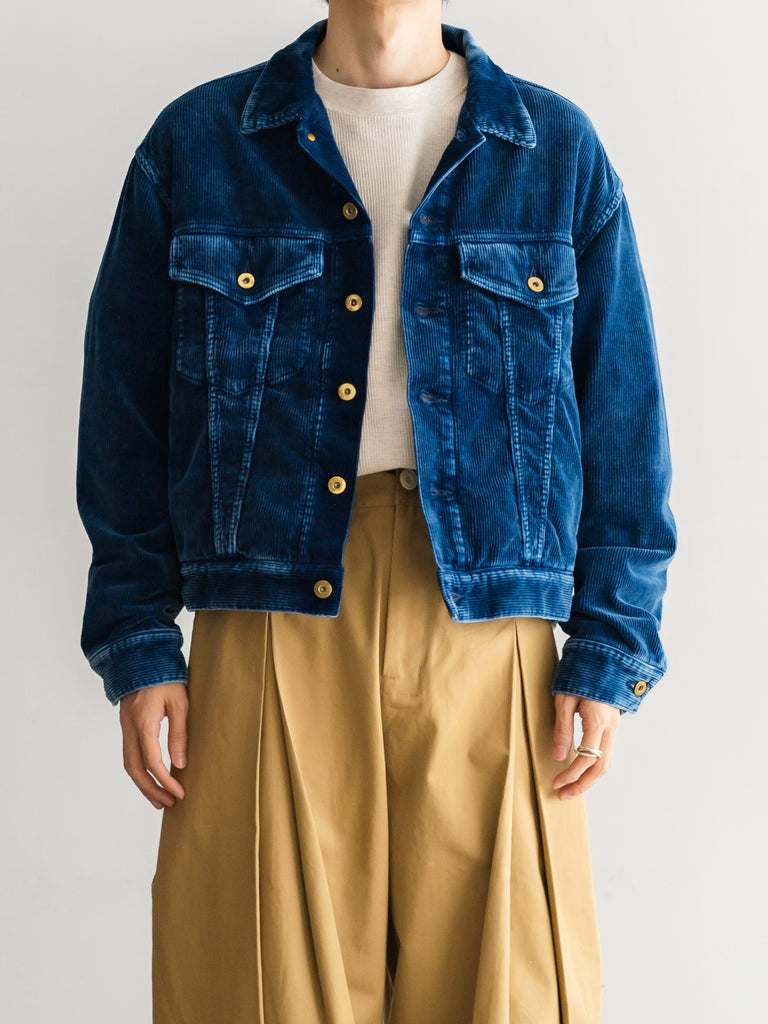 LAST 1】COTTON CORDUROY - TRUCKER JACKET – +81