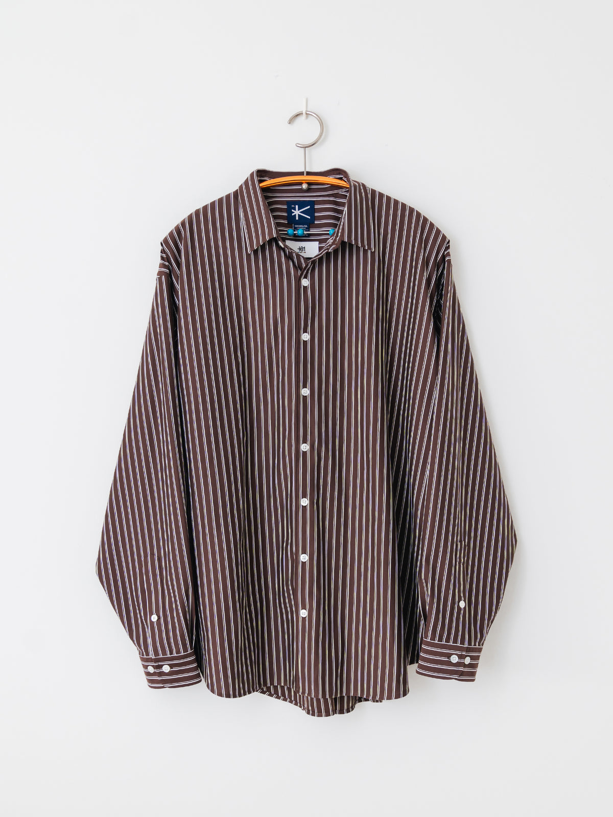 【LAST 1】-exclusive- THICK AND THIN STRIPE ROYAL OX DRESS KNIT SHIRT