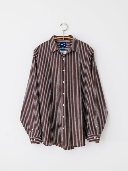 exclusive- THICK AND THIN STRIPE ROYAL OX DRESS KNIT SHIRT. – +81