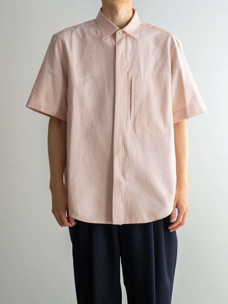 LAST 1】FLY FRONT SHORT-SLEEVED SHIRT – +81